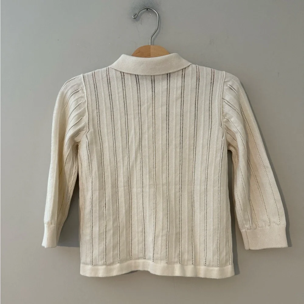 $14 ADD ON Cotton On Kids Pointelle Cream Shacket Button-down Zara Jamie‎ Kay